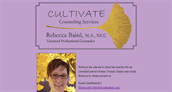 Desktop Screenshot of cultivatecounseling.com